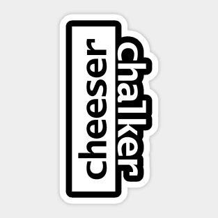 Minimal Typography Cheeser Gamer Sticker